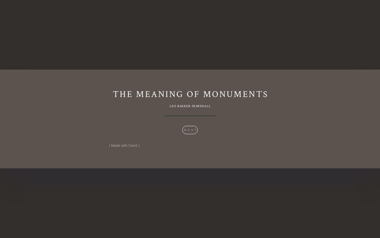 Carrd profile picture for @monuments